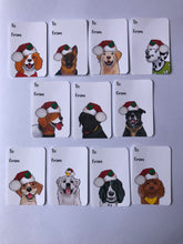 Load image into Gallery viewer, Set of Dogs With Jobs Christmas Stickers
